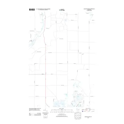 2013 Map of Island Lake, 2013 Print
