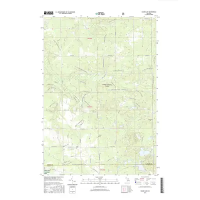 2017 Map of Island Lake, 2017 Print