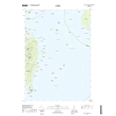 2018 Map of Isle Au Haut East, 2018 Print