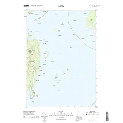 2021 Map of Isle Au Haut East, 2021 Print