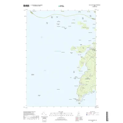 2018 Map of Isle Au Haut West, 2018 Print