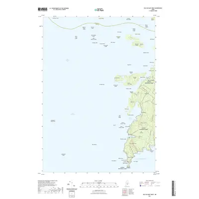 2021 Map of Isle Au Haut West, 2021 Print