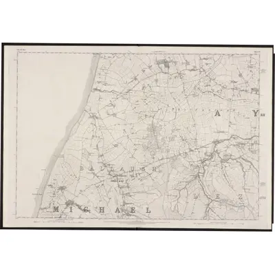 1869 Map of Isle of Man IV, 1870 Print
