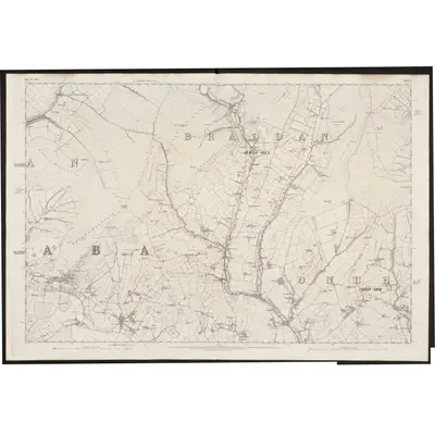 1867 Map of Isle of Man X, 1870 Print