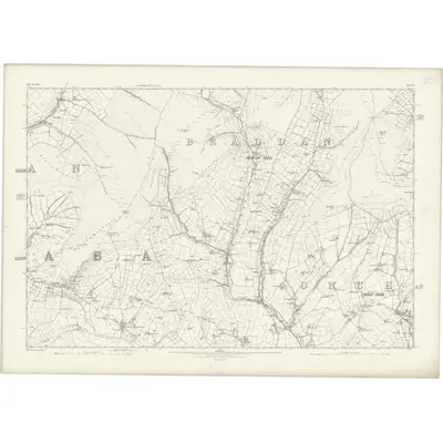 1867 Map of Isle of Man X, 1870 Print