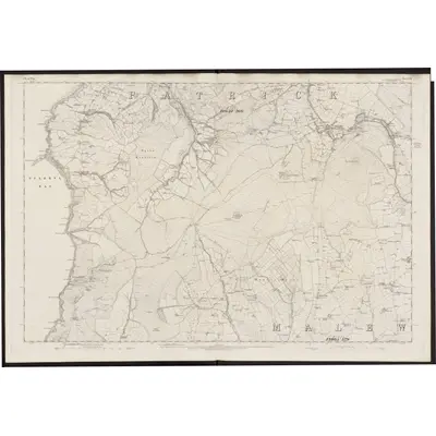 1868 Map of Isle of Man XII, 1870 Print