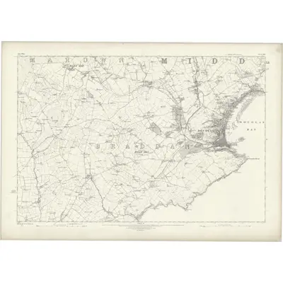 1867 Map of Isle of Man XIII, 1870 Print