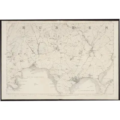 1868 Map of Isle of Man XVI, 1870 Print