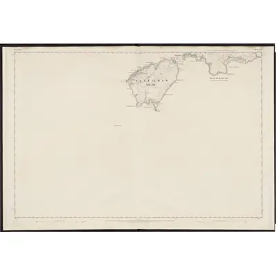 1868 Map of Isle of Man XVIII, 1870 Print