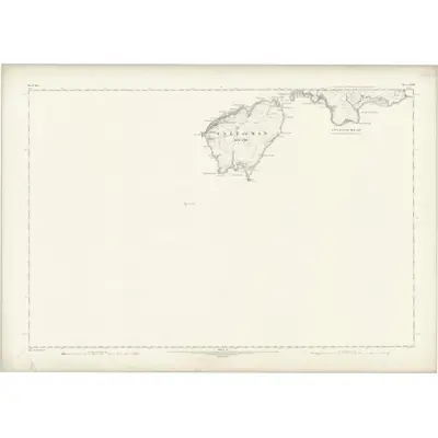 1868 Map of Isle of Man XVIII, 1870 Print