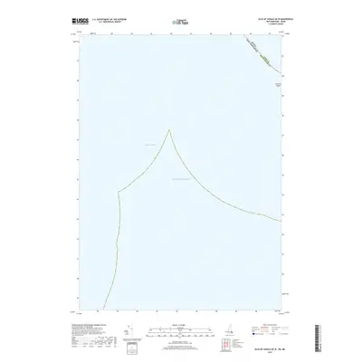 2018 Map of Isles of Shoals OE W, 2018 Print