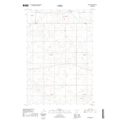 2020 Map of Ismay South, 2020 Print