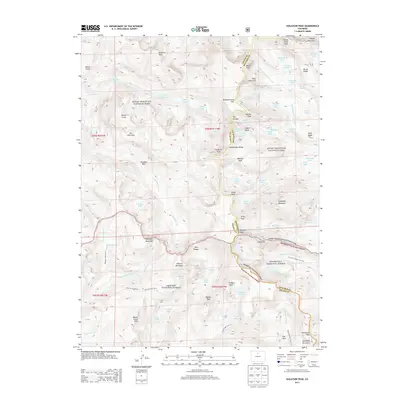 2013 Map of Isolation Peak, 2013 Print
