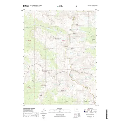 2019 Map of Isolation Peak, 2019 Print