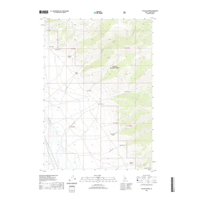 2020 Map of Italian Canyon, 2020 Print