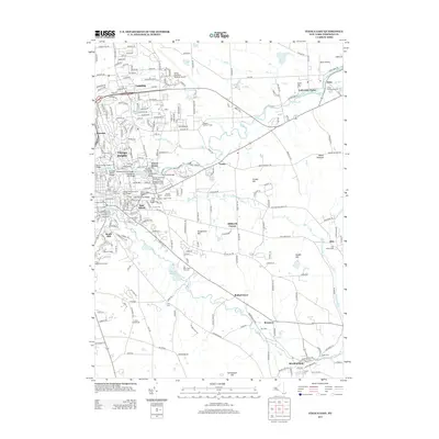 2013 Map of Ithaca East, 2013 Print