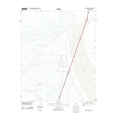 2012 Map of Ivanpah Lake, 2012 Print