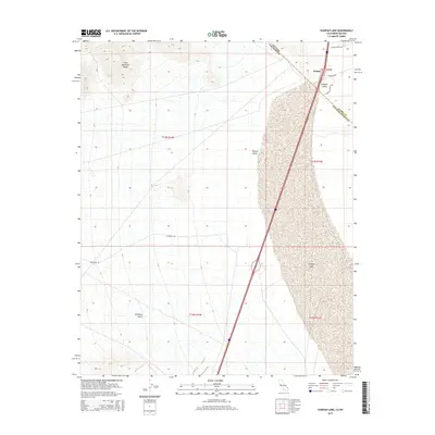 2015 Map of Ivanpah Lake, 2015 Print