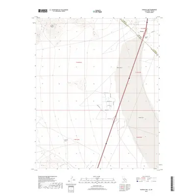 2018 Map of Ivanpah Lake, 2018 Print