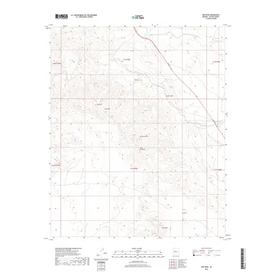 2018 Map of Ives Peak, 2018 Print