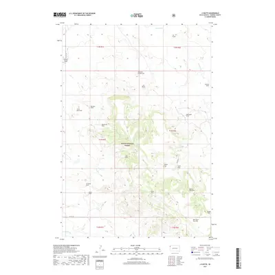 2017 Map of J K Butte, 2017 Print