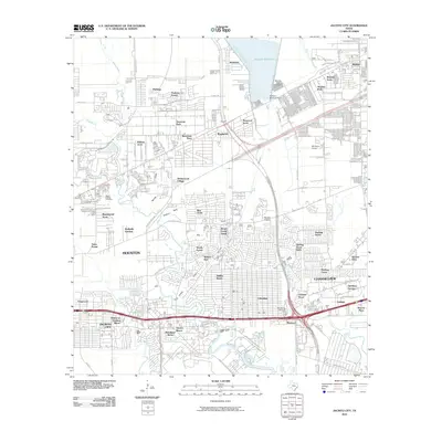 2010 Map of Jacinto City, 2010 Print