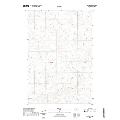 2020 Map of Jack Creek NW, 2020 Print