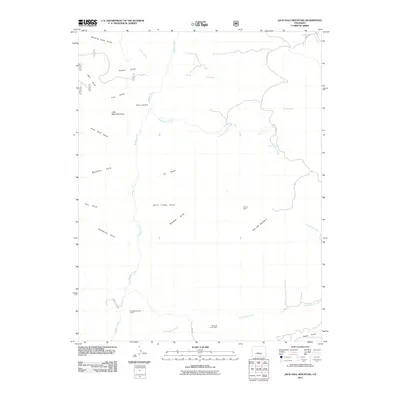 2011 Map of Jack Hall Mountain, 2011 Print