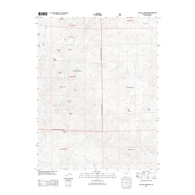 2013 Map of Jack Hall Mountain, 2013 Print