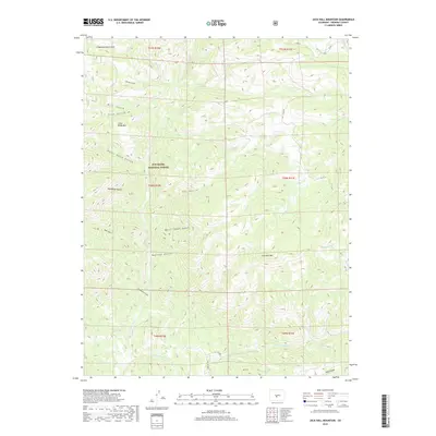 2019 Map of Jack Hall Mountain, 2019 Print