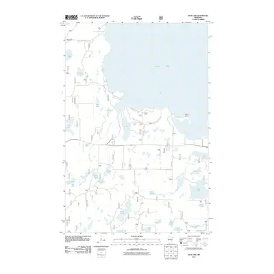 2011 Map of Jack Lake, 2011 Print