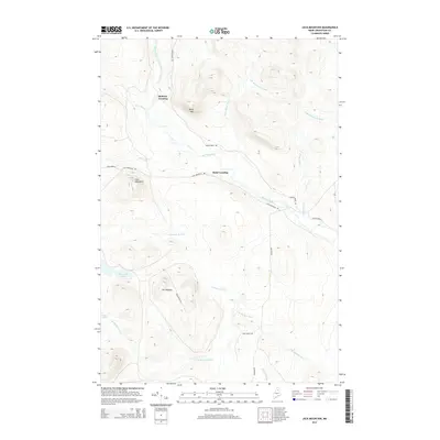2014 Map of Jack Mountain, 2014 Print