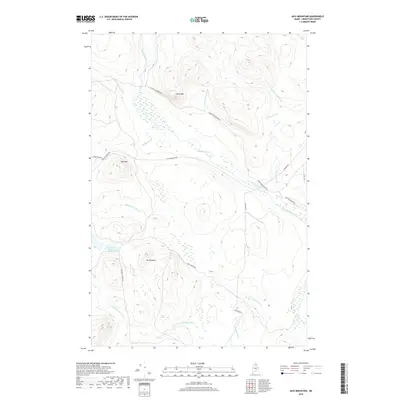 2018 Map of Jack Mountain, 2018 Print