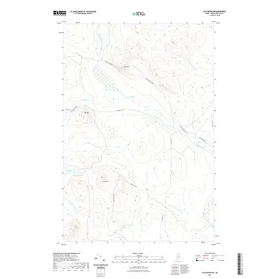 2021 Map of Jack Mountain, 2021 Print