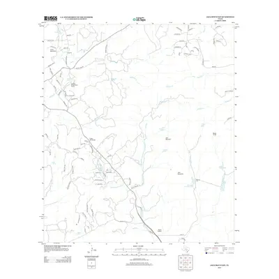 2013 Map of Jack Mountain, 2013 Print