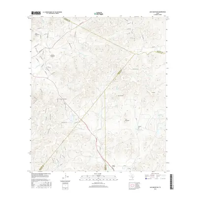 2016 Map of Jack Mountain, 2016 Print