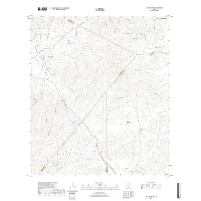 2019 Map of Jack Mountain, 2019 Print