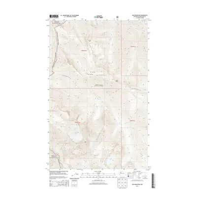 2014 Map of Jack Mountain, 2014 Print