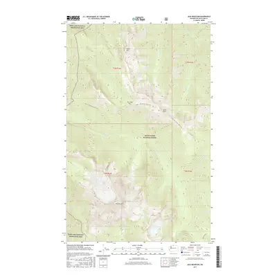 2017 Map of Jack Mountain, 2017 Print