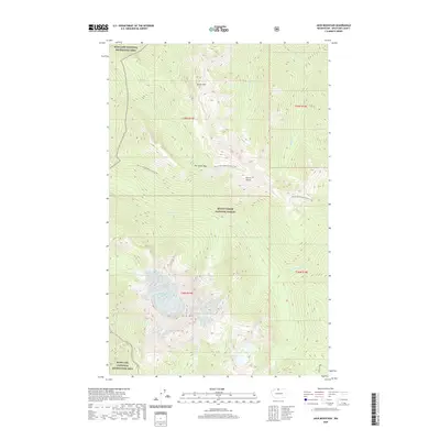 2020 Map of Jack Mountain, 2020 Print