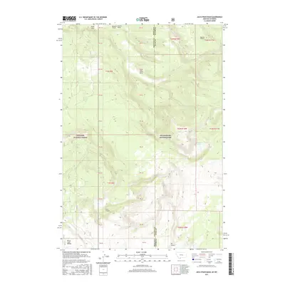 2017 Map of Jack Straw Basin, 2017 Print