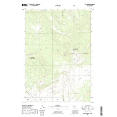 2020 Map of Jack Straw Basin, 2020 Print