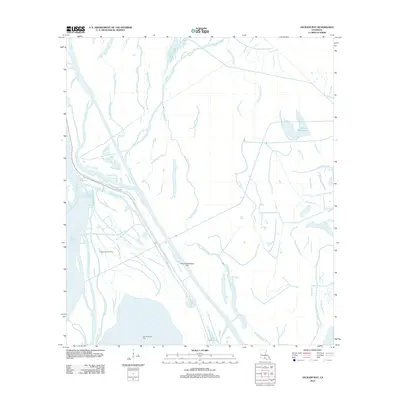 2012 Map of Jackass Bay, 2012 Print