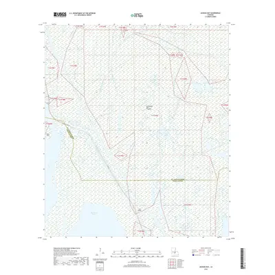 2018 Map of Jackass Bay, 2018 Print