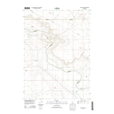 2013 Map of Jackass Butte, 2013 Print