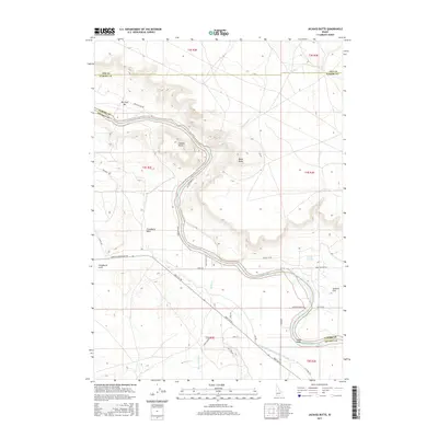 2017 Map of Jackass Butte, 2017 Print