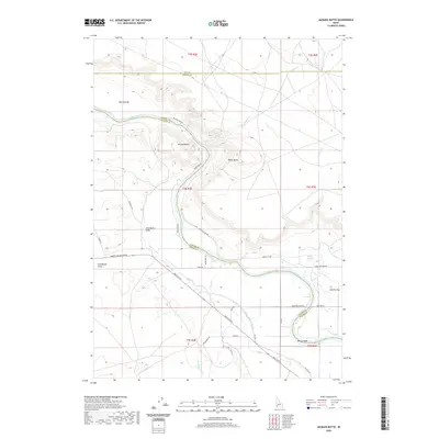 2020 Map of Jackass Butte, 2020 Print