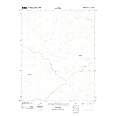 2012 Map of Jackass Canyon, 2012 Print