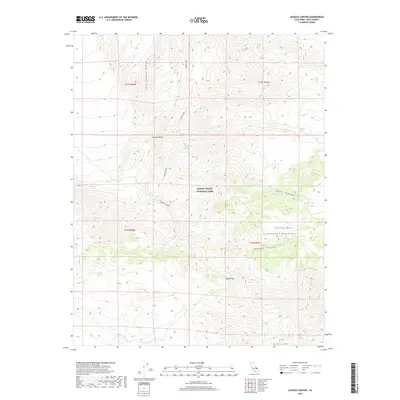 2018 Map of Jackass Canyon, 2018 Print