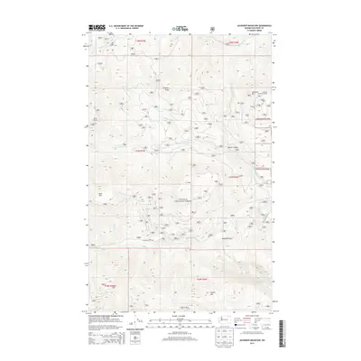 2014 Map of Jackknife Mountain, 2014 Print